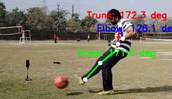 Realtime Football Curve Shot Posture Assessment Using Markerless Pose Estimation