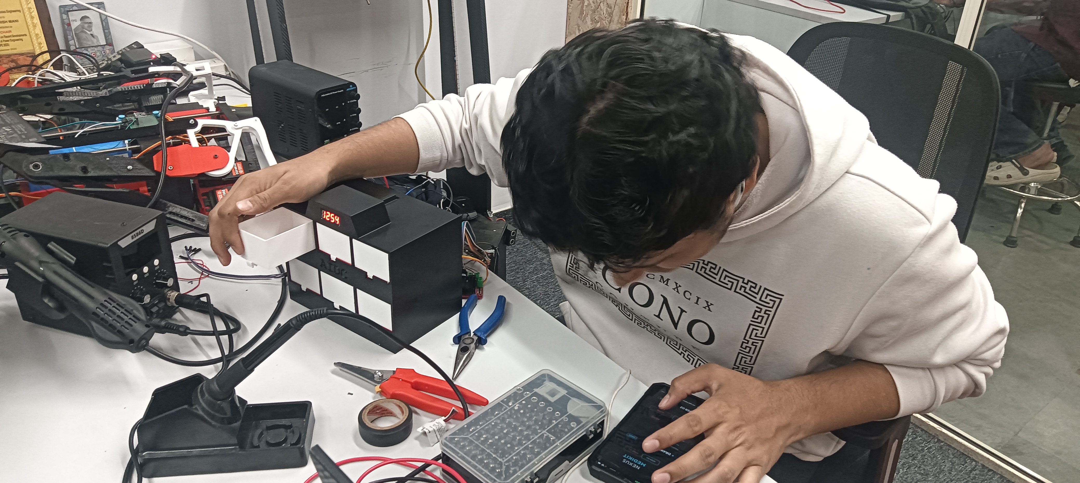 Students Working on Summer Internship Projects at Amity Innovation Design Centre (AIDC)