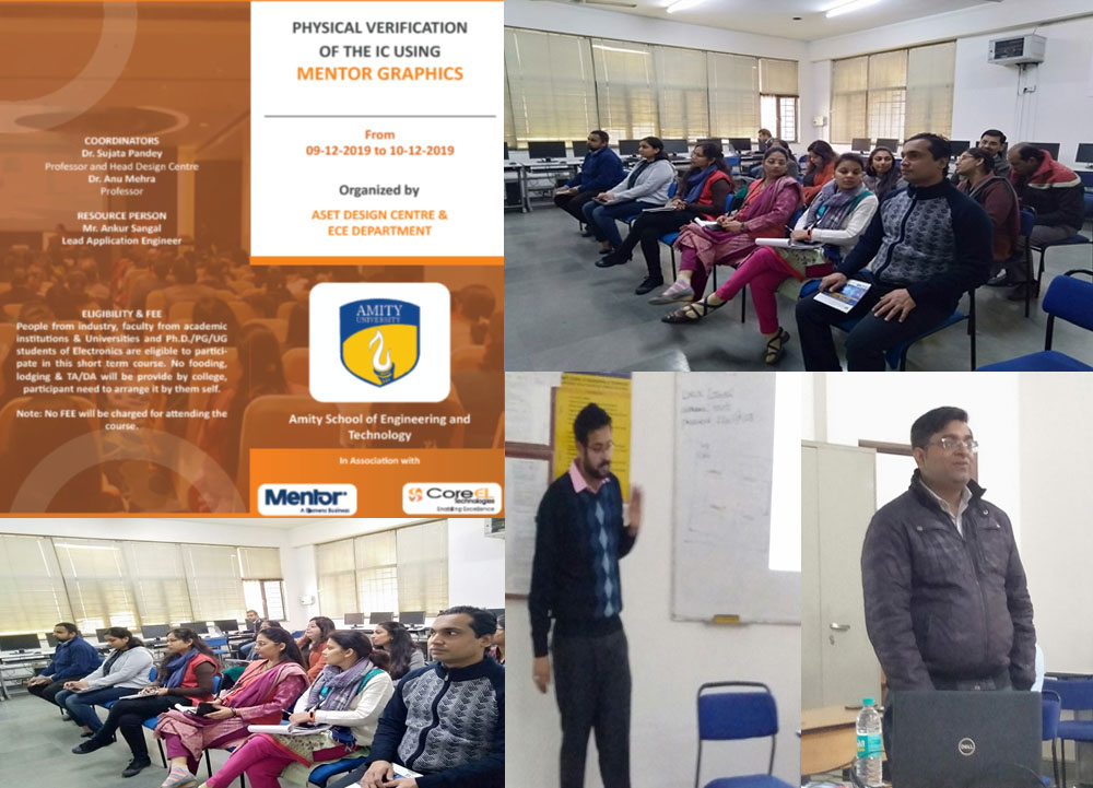 Organised Workshop on PHYSICAL VERIFICATION OF THE IC USING MENTOR GRAPHICS