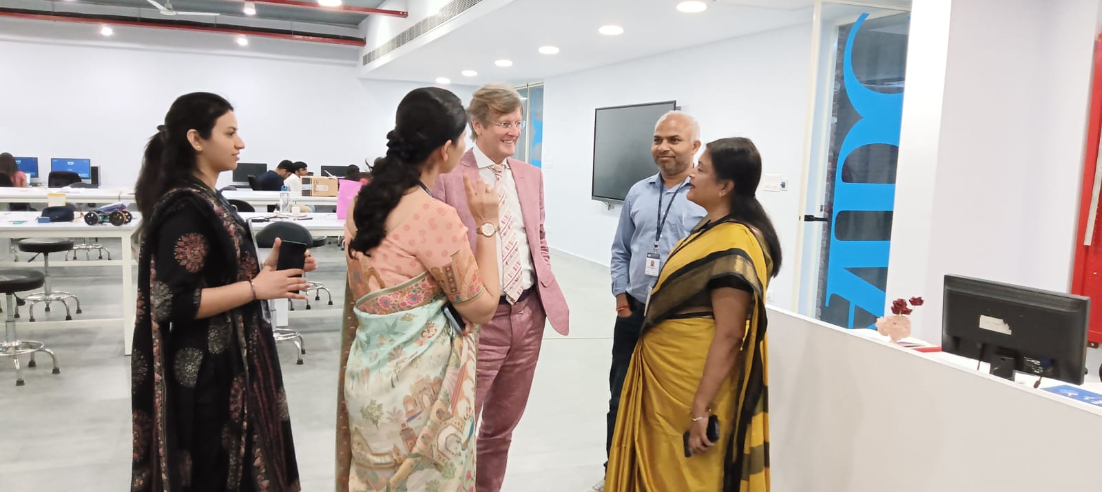 "The Director of a Canadian university visited the Amity Innovation & Design Centre in Noida."
