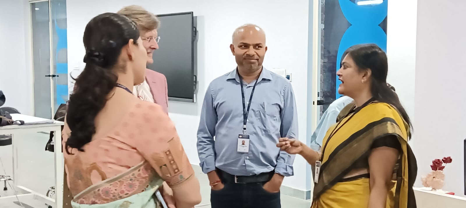 "The Director of a Canadian university visited the Amity Innovation & Design Centre in Noida."