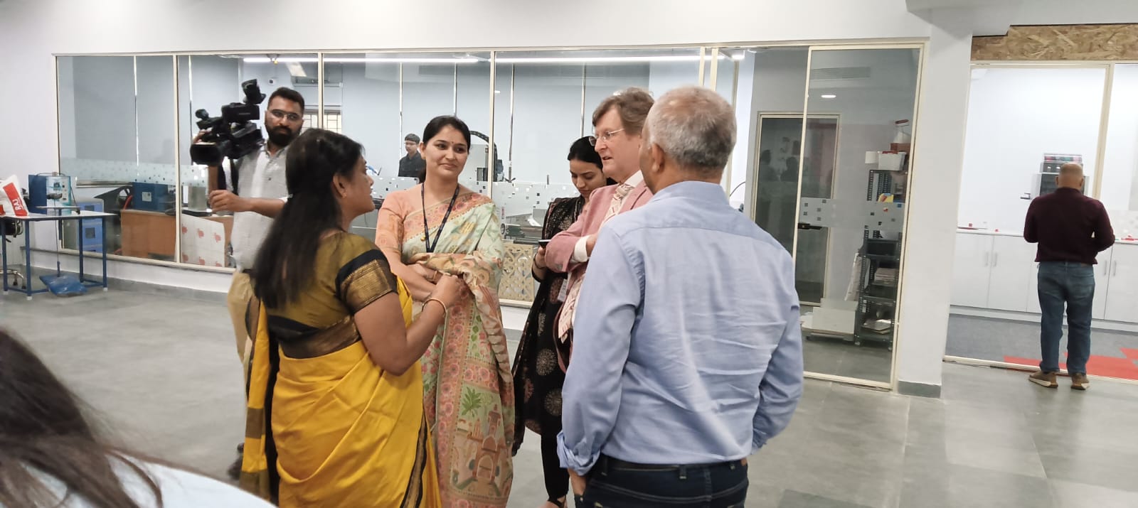 "The Director of a Canadian university visited the Amity Innovation & Design Centre in Noida."