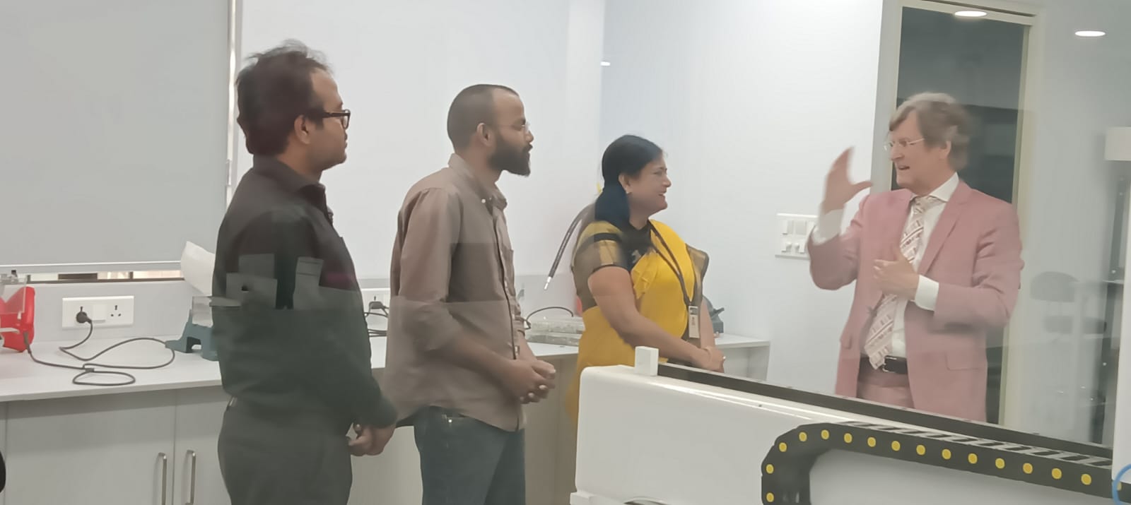 "The Director of a Canadian university visited the Amity Innovation & Design Centre in Noida."