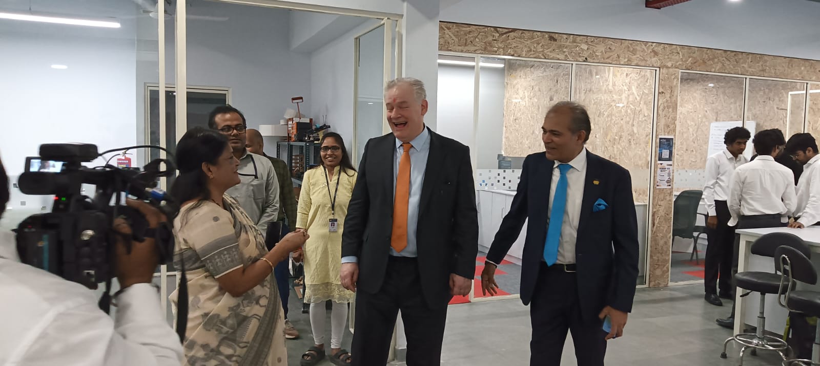 "Campus Tour and Amity Innovation & Design Center Lab Visit for Mr. Andrew Butler"