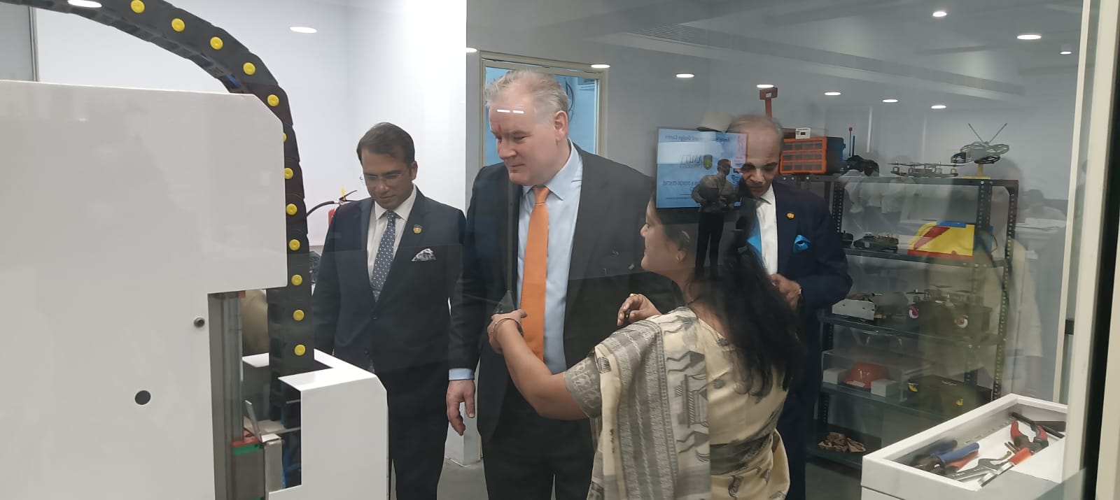 "Campus Tour and Amity Innovation & Design Center Lab Visit for Mr. Andrew Butler"