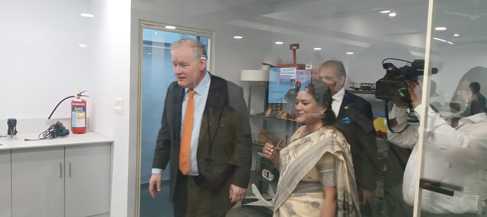 "Campus Tour and Amity Innovation & Design Center Lab Visit for Mr. Andrew Butler"