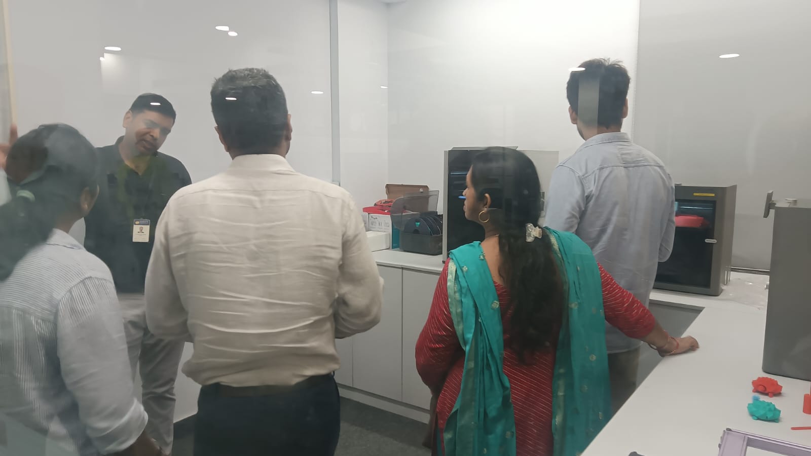 "Students and their parents visited the Amity Innovation and Design Centre."