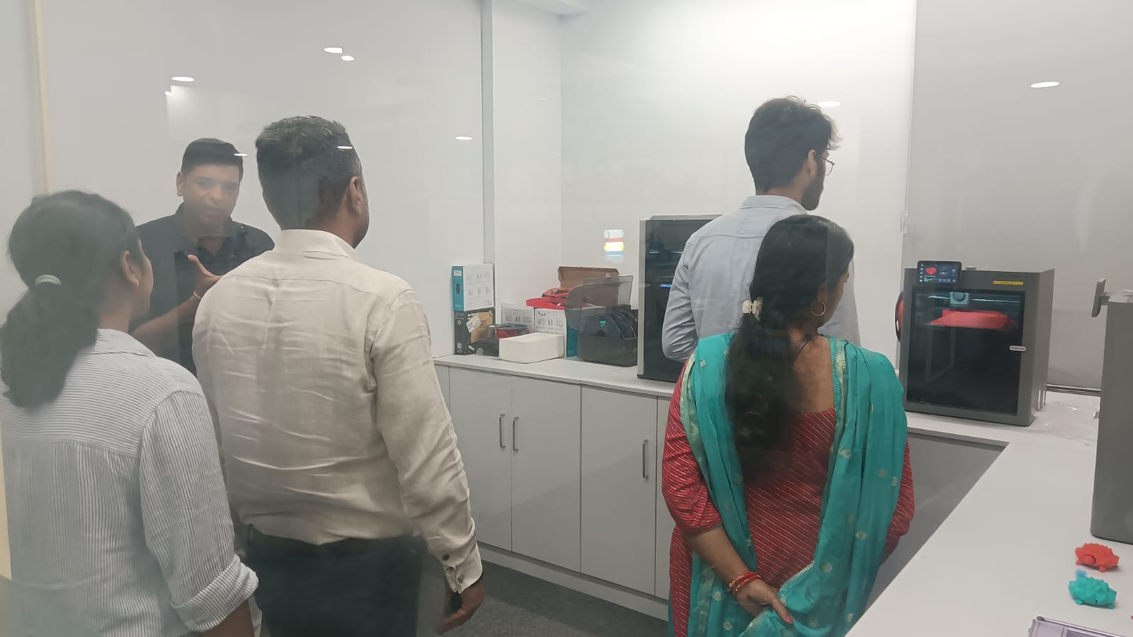 "Students and their parents visited the Amity Innovation and Design Centre."