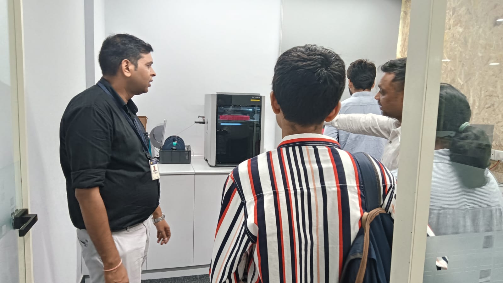 "Students and their parents visited the Amity Innovation and Design Centre."