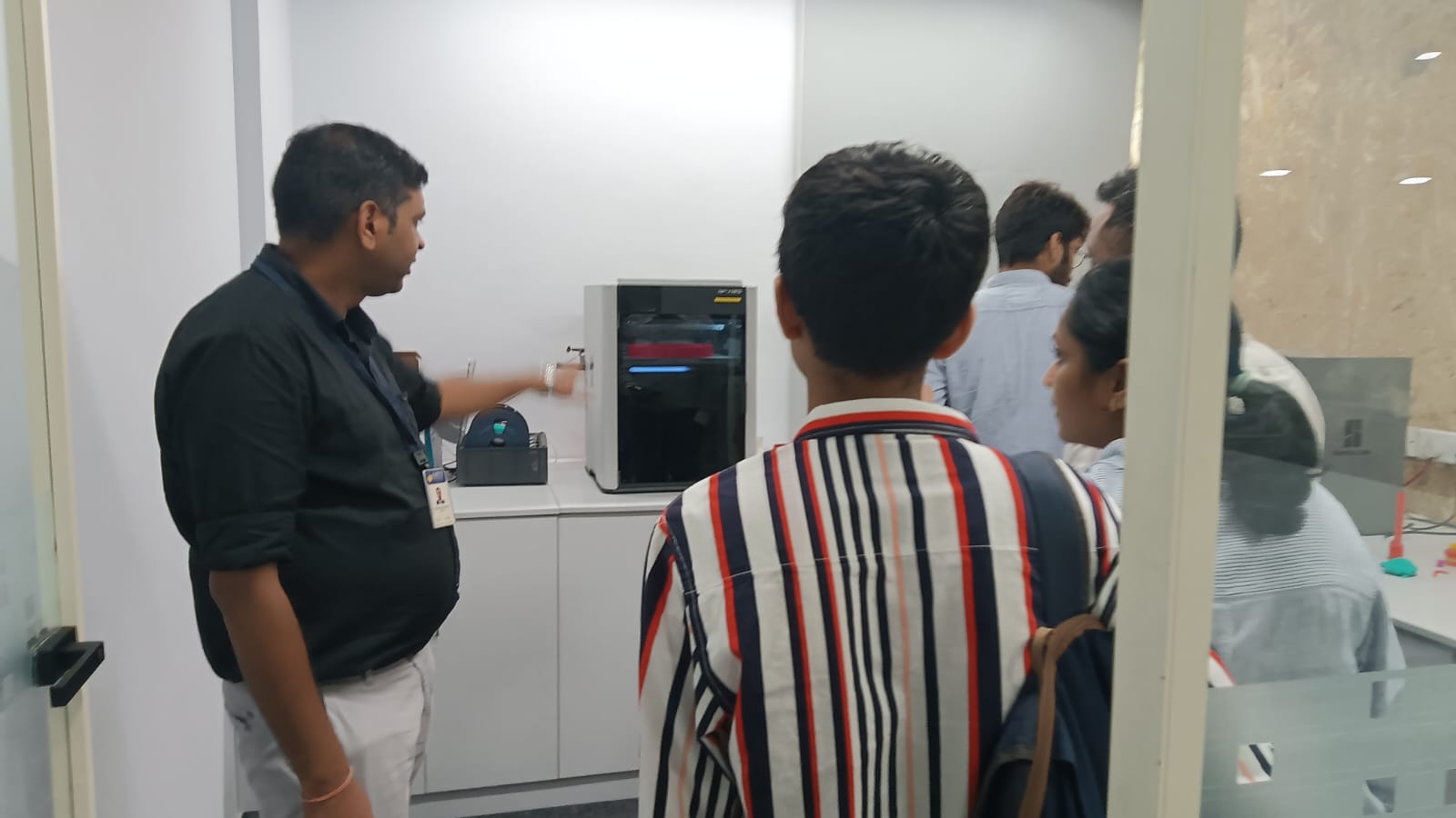 "Students and their parents visited the Amity Innovation and Design Centre."