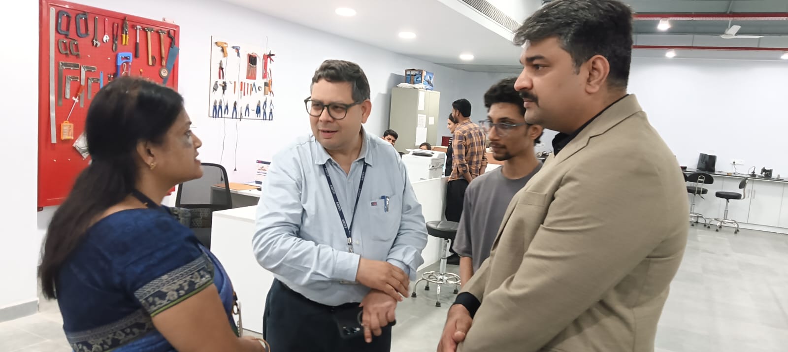 "Falco Robotics Pvt. Ltd. and ADAS Technology Ltd. visited the AIDC/Drone Lab."