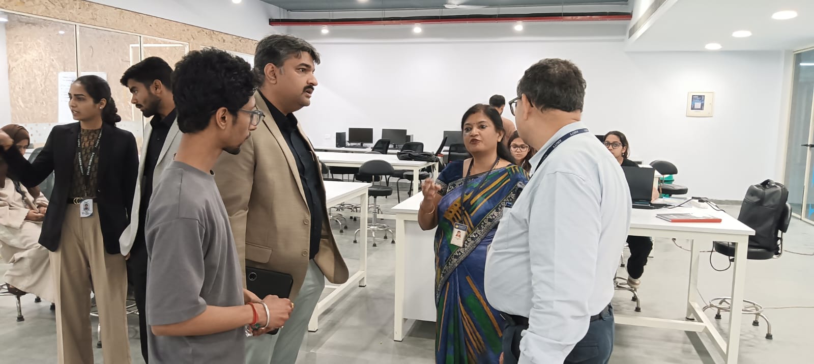"Falco Robotics Pvt. Ltd. and ADAS Technology Ltd. visited the AIDC/Drone Lab."