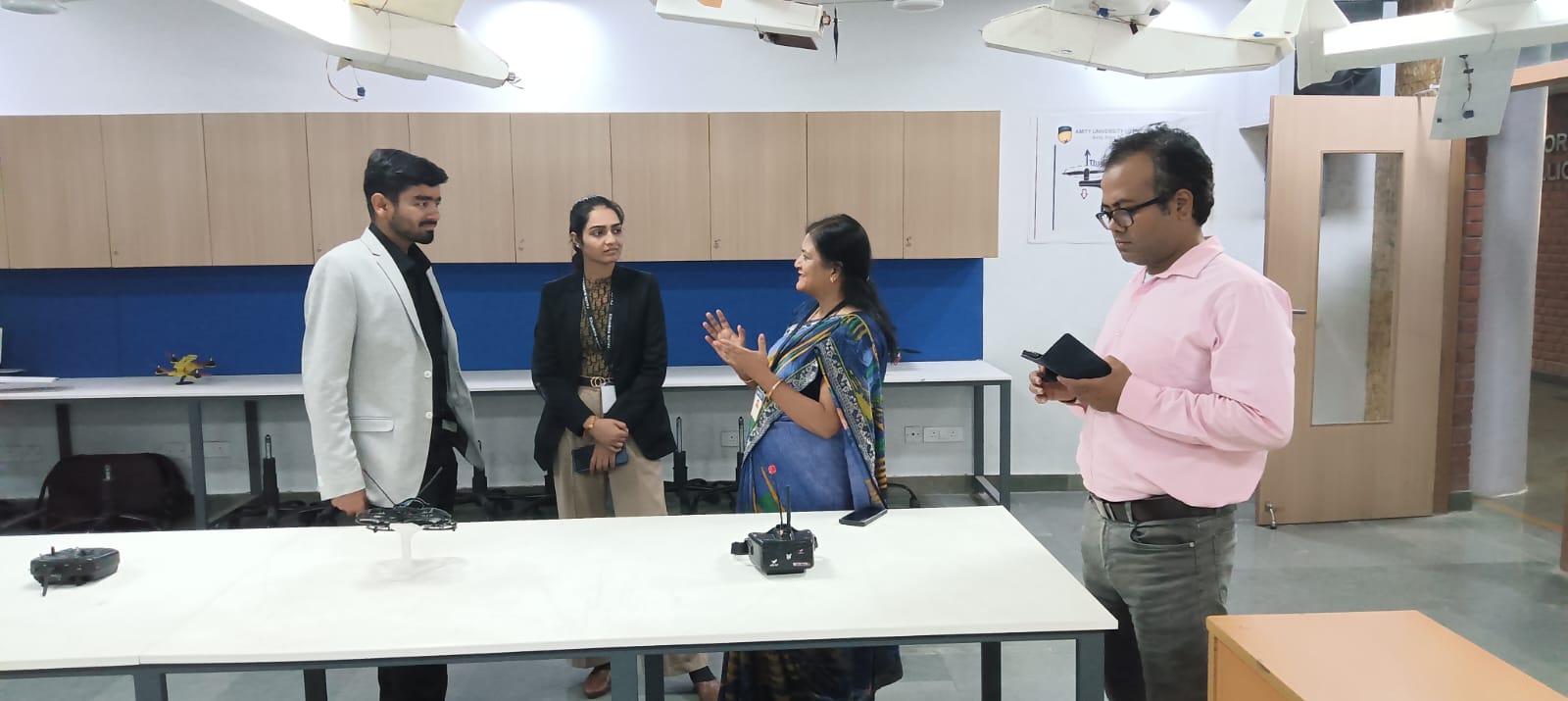 "Falco Robotics Pvt. Ltd. and ADAS Technology Ltd. visited the AIDC/Drone Lab."