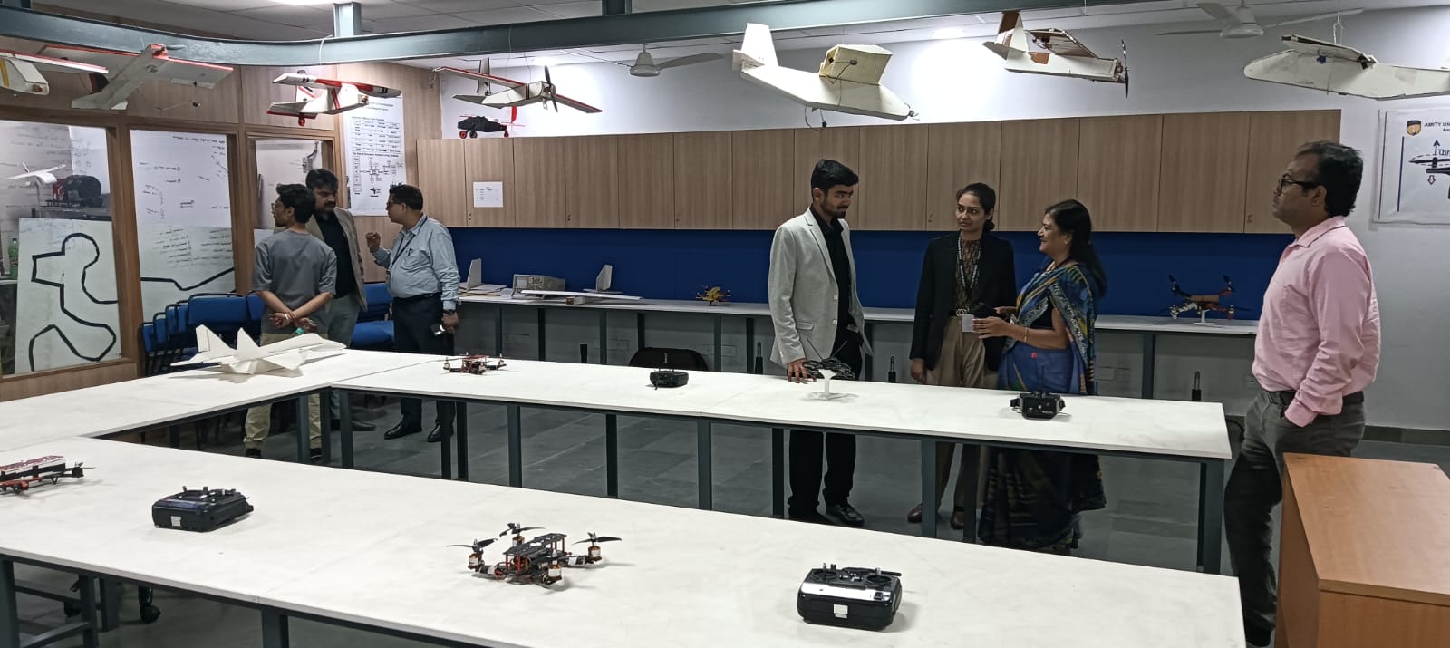 "Falco Robotics Pvt. Ltd. and ADAS Technology Ltd. visited the AIDC/Drone Lab."