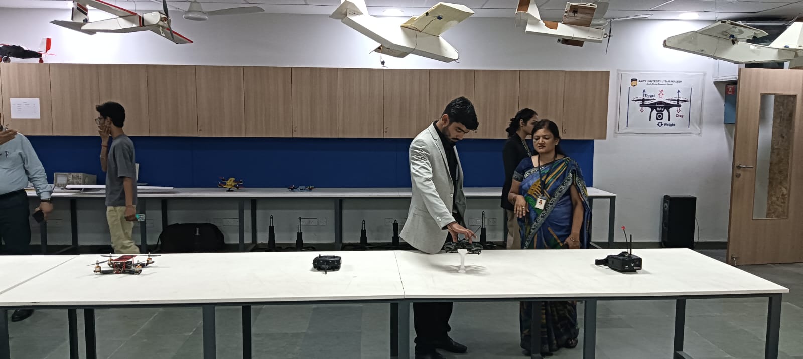 "Falco Robotics Pvt. Ltd. and ADAS Technology Ltd. visited the AIDC/Drone Lab."
