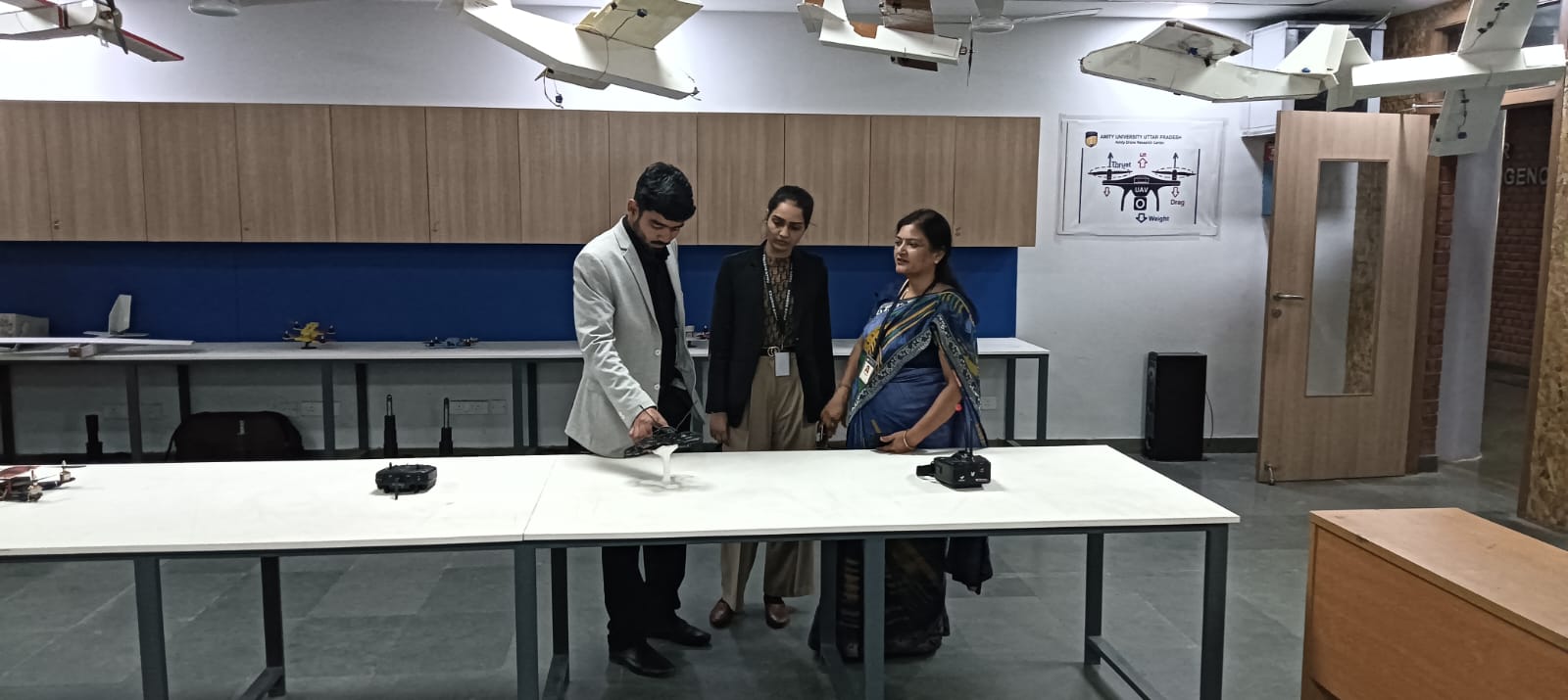 "Falco Robotics Pvt. Ltd. and ADAS Technology Ltd. visited the AIDC/Drone Lab."