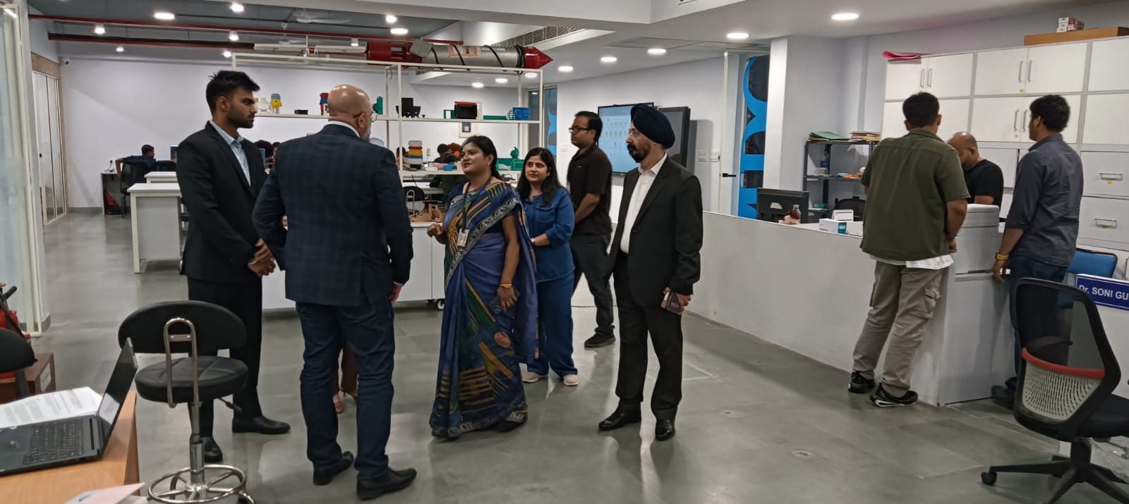 Guest of Dr. J.S. Sodhi Visited Amity Innovation & Design Center