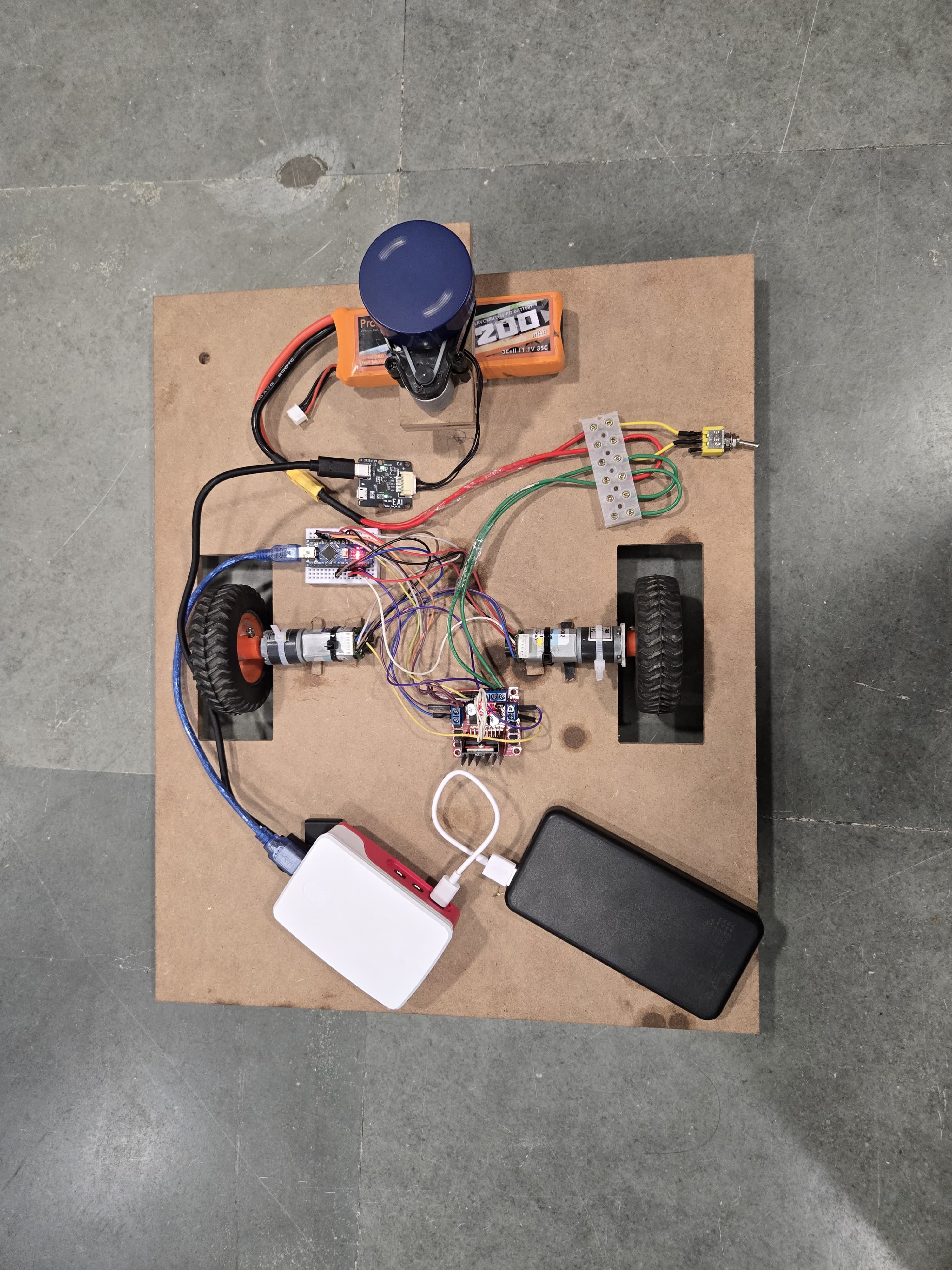 Implementation of a LiDAR-Based Autonomous Campus Delivery  Robot using ROS2 and SLAM