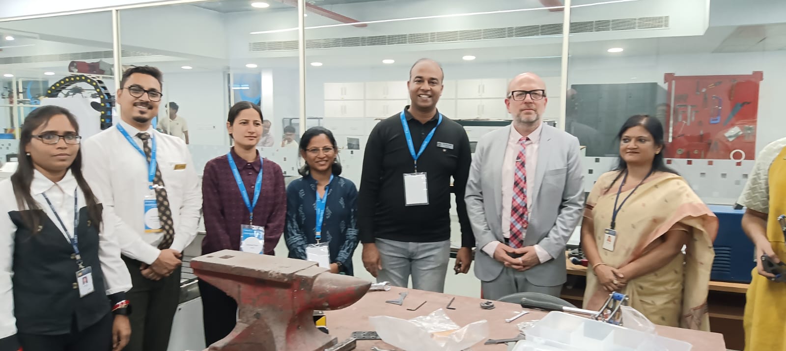 "College and school counselors visited the AIDC Lab."