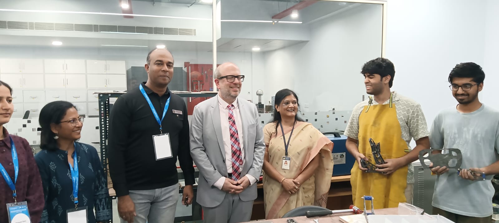 "College and school counselors visited the AIDC Lab."