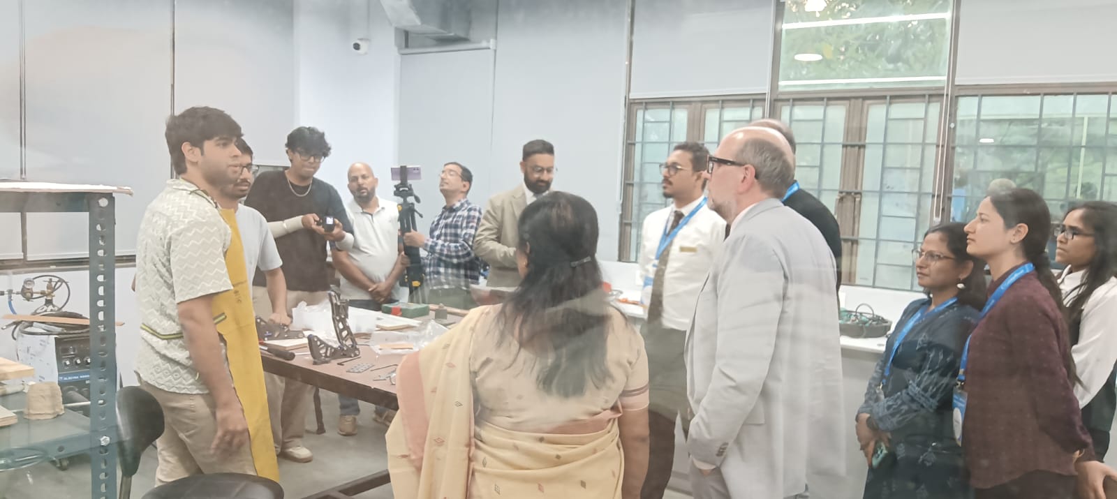 "College and school counselors visited the AIDC Lab."