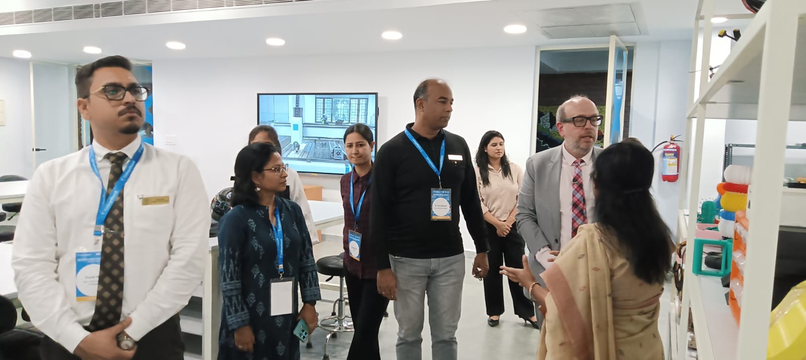 "College and school counselors visited the AIDC Lab."