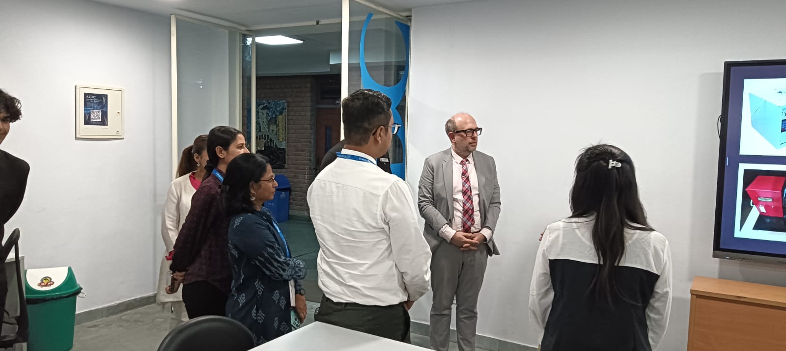 "College and school counselors visited the AIDC Lab."