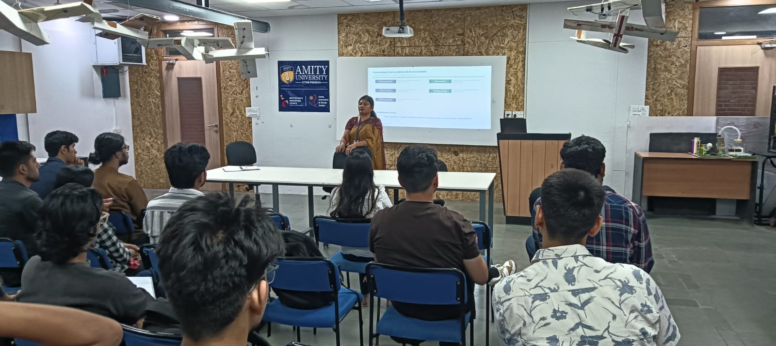 "Orientation Program for the Summer Internship at the Amity Innovation & Design Center."