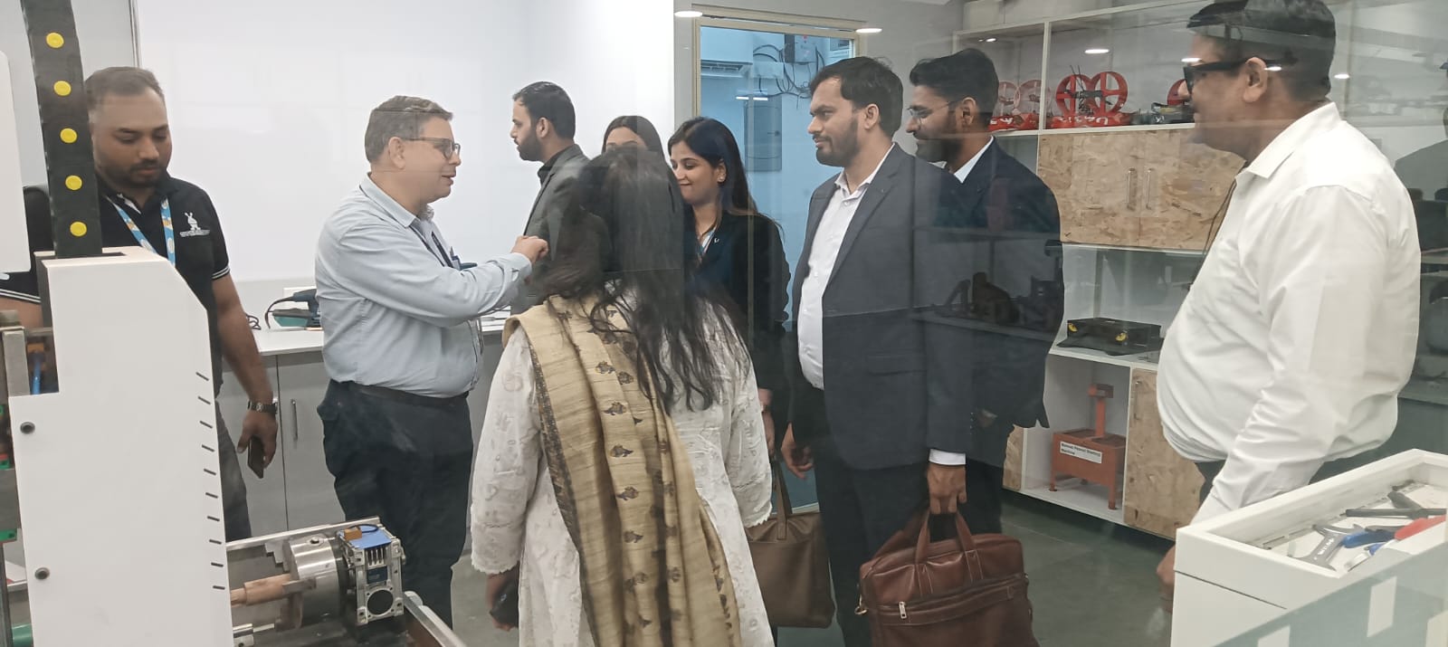 STEMROBO Technologies visited the Amity Innovation and Design Centre."