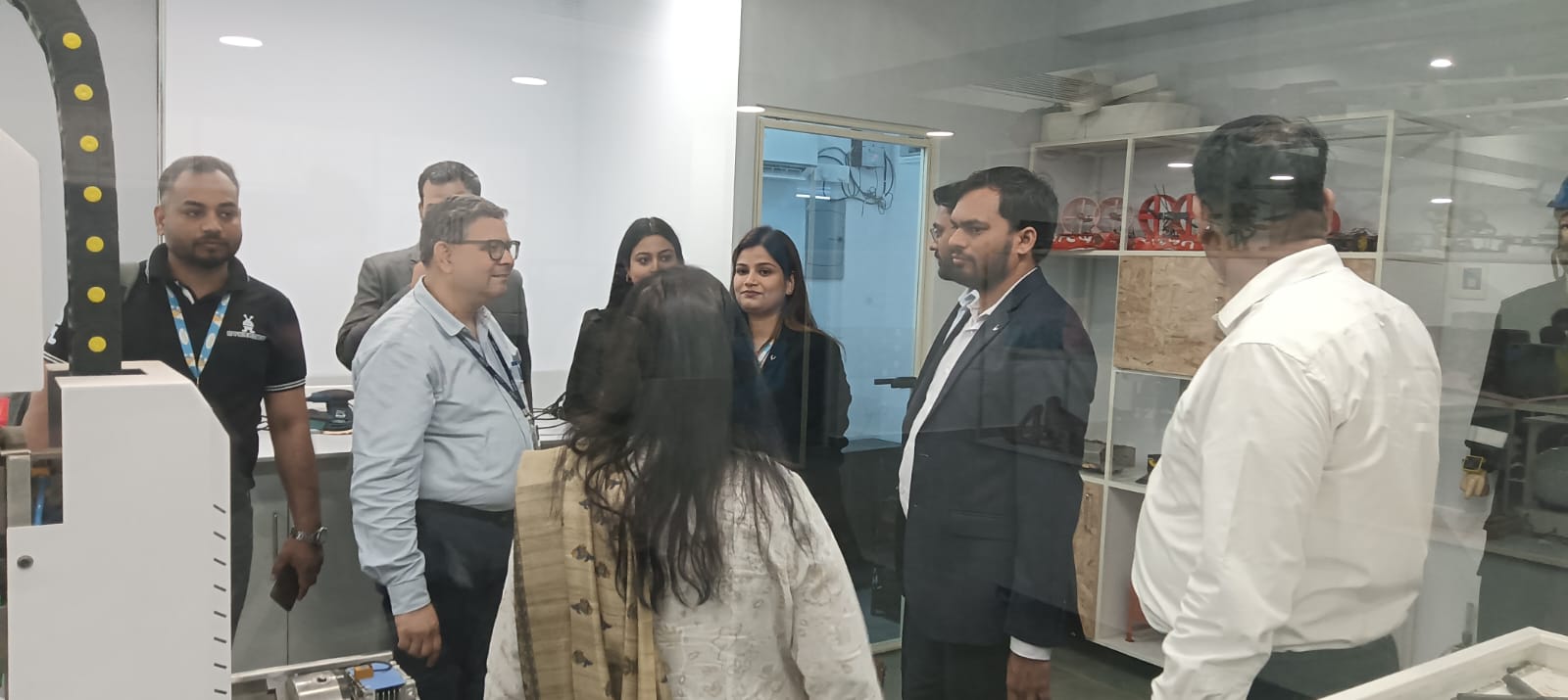 STEMROBO Technologies visited the Amity Innovation and Design Centre."