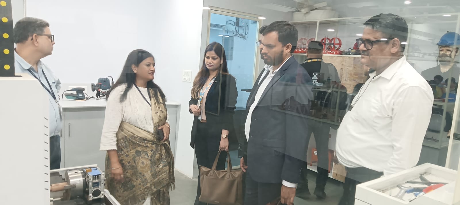 STEMROBO Technologies visited the Amity Innovation and Design Centre."