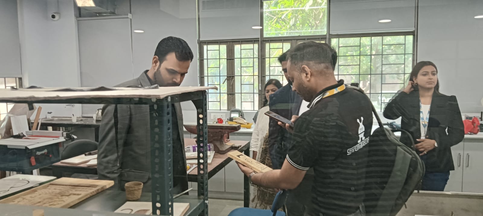 STEMROBO Technologies visited the Amity Innovation and Design Centre."