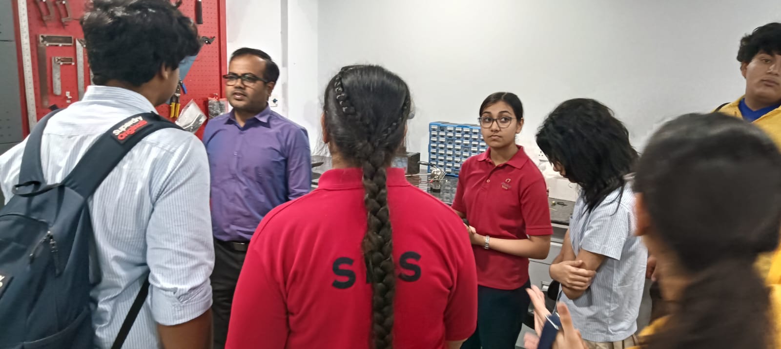 "SBS school students visited the Amity Innovation & Design Center."