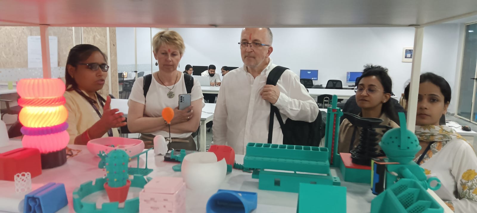 "The Hungarian European delegation visited the Amity Innovation & Design Centre."