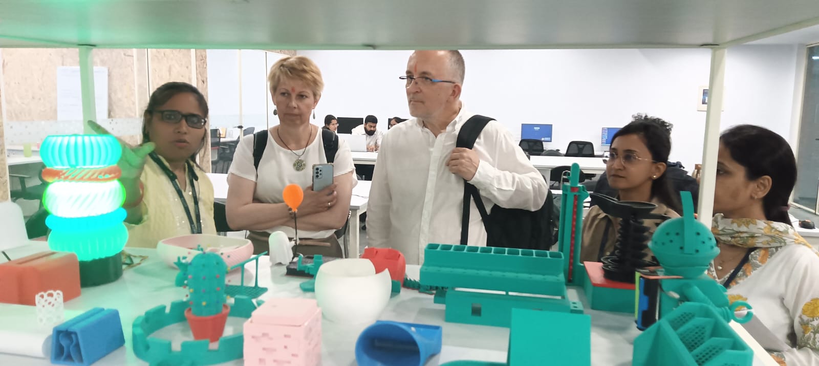 "The Hungarian European delegation visited the Amity Innovation & Design Centre."