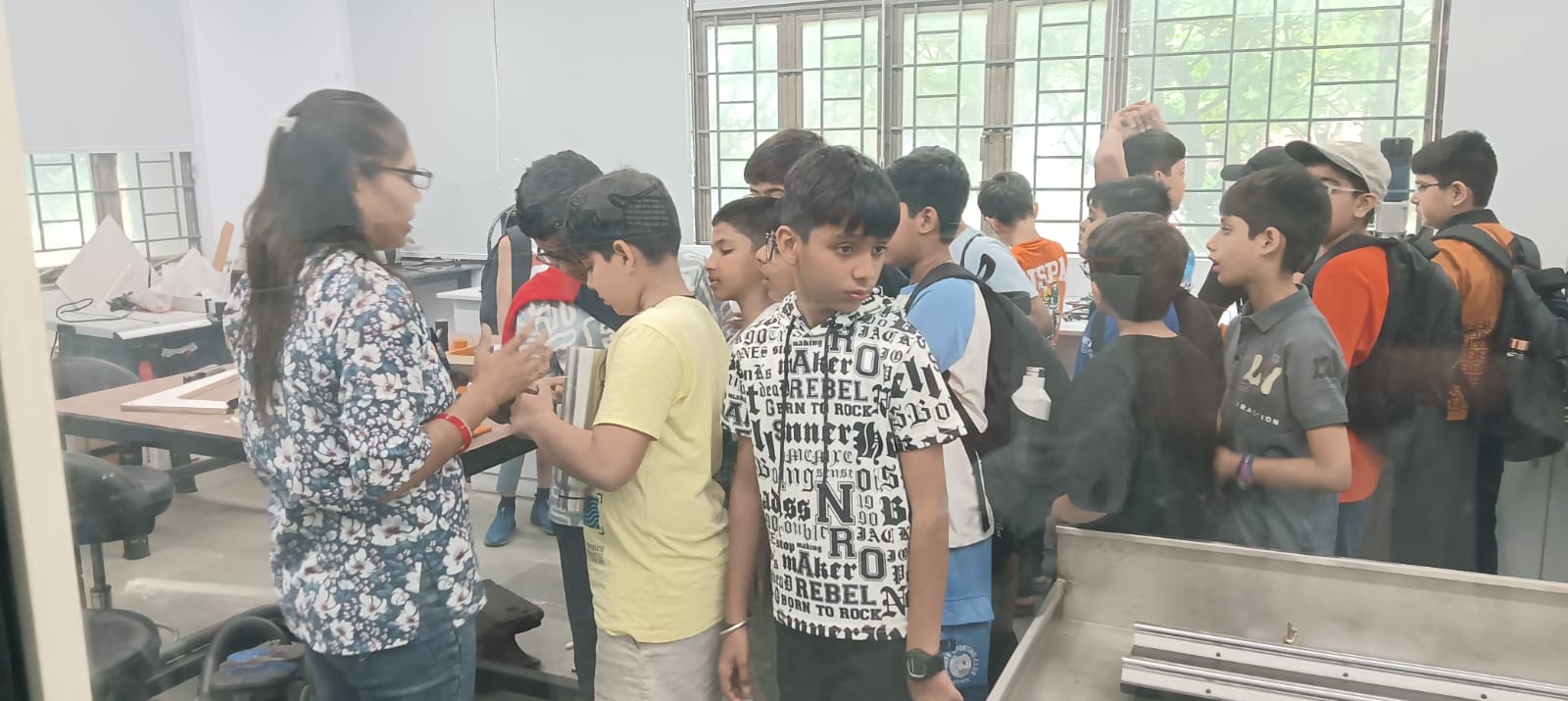 "Amity International School visited the Amity Innovation & Design Center."