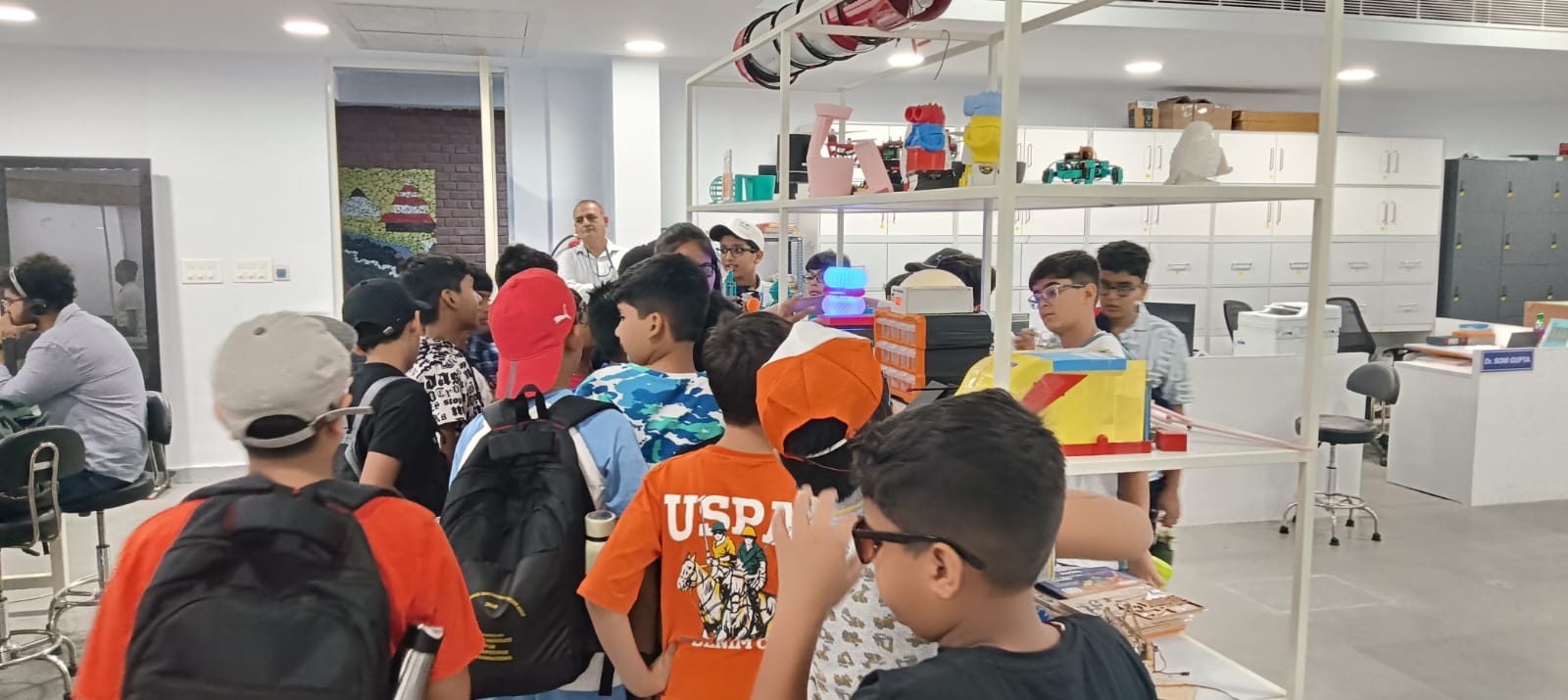 "Amity International School visited the Amity Innovation & Design Center."