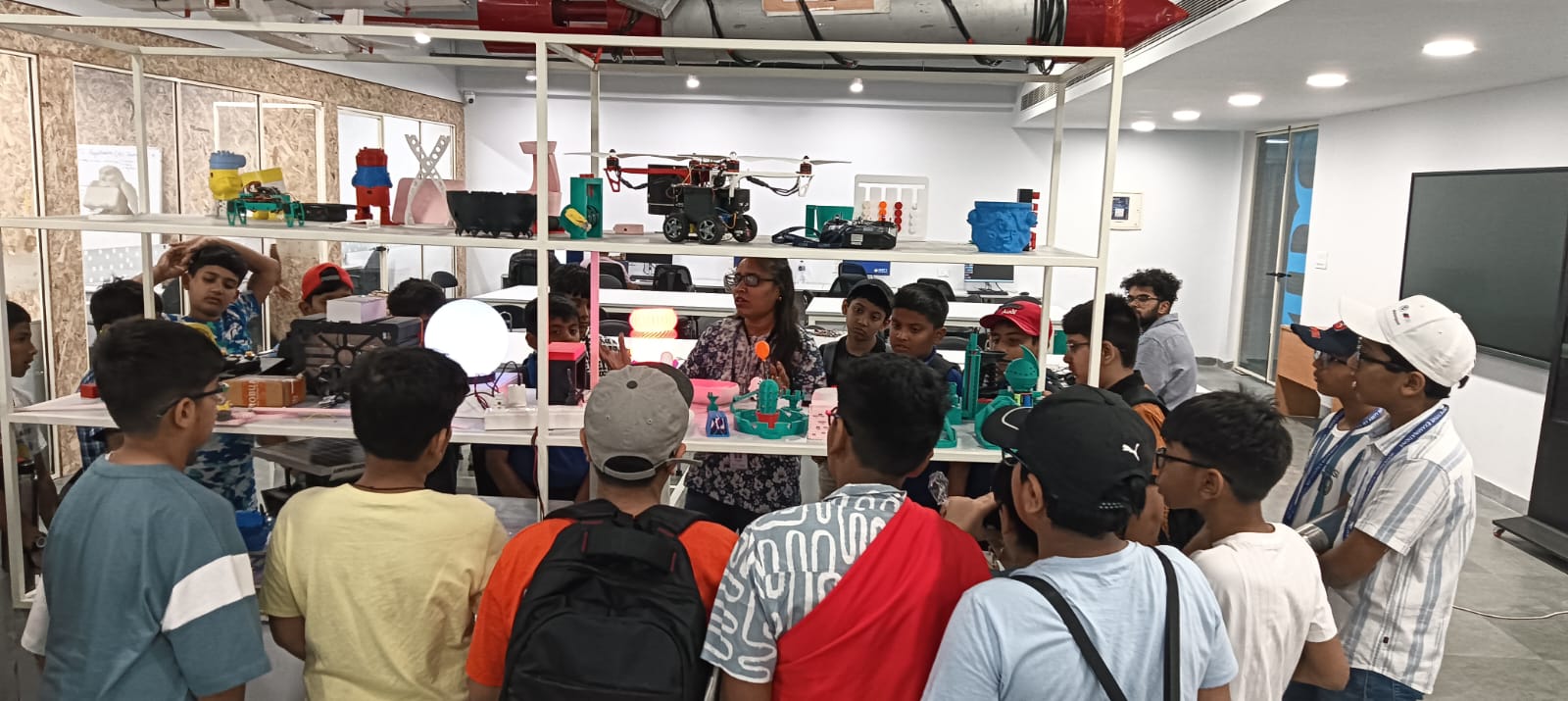 "Amity International School visited the Amity Innovation & Design Center."