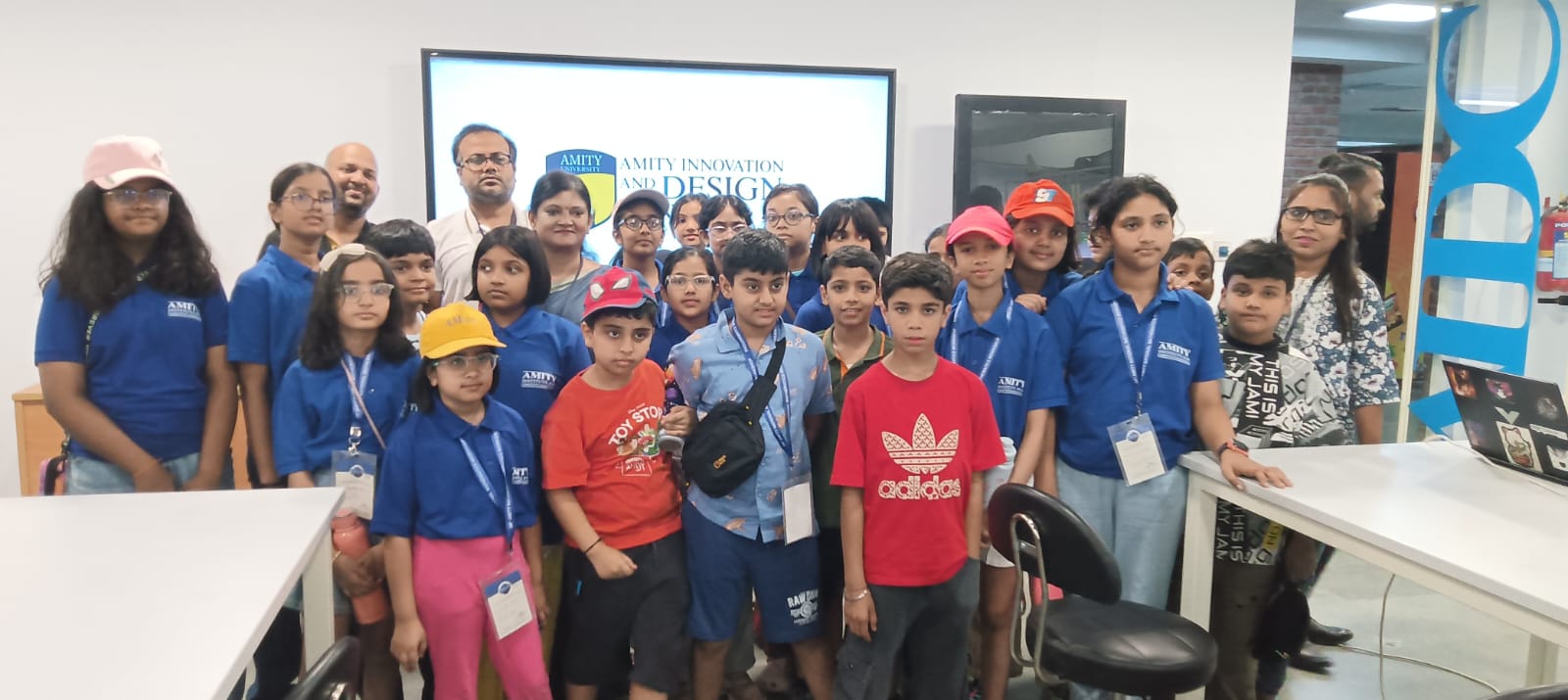 "Amity Pushp Vihar and Amity Gurgaon students visited the AIDC Lab."