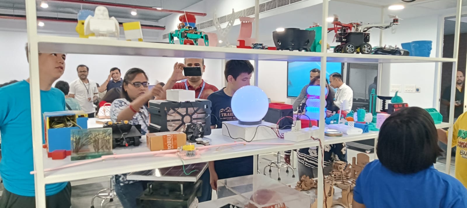 "Amity Pushp Vihar and Amity Gurgaon students visited the AIDC Lab."