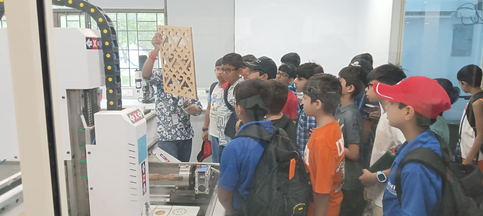 "Amity Pushp Vihar and Amity Gurgaon students visited the AIDC Lab."