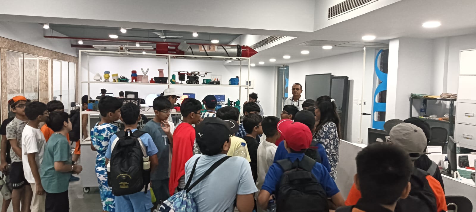 "Amity Pushp Vihar and Amity Gurgaon students visited the AIDC Lab."