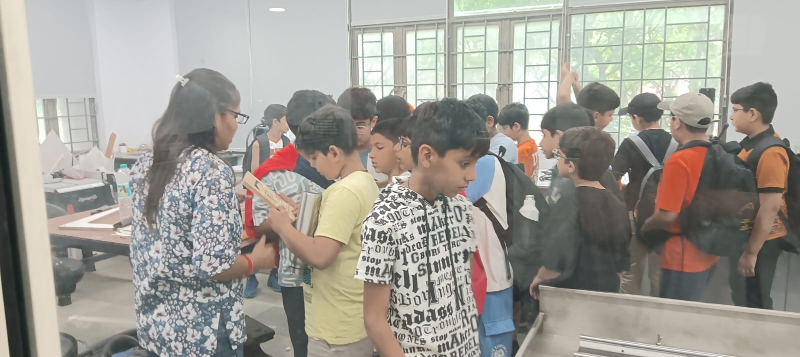 "Amity Pushp Vihar and Amity Gurgaon students visited the AIDC Lab."