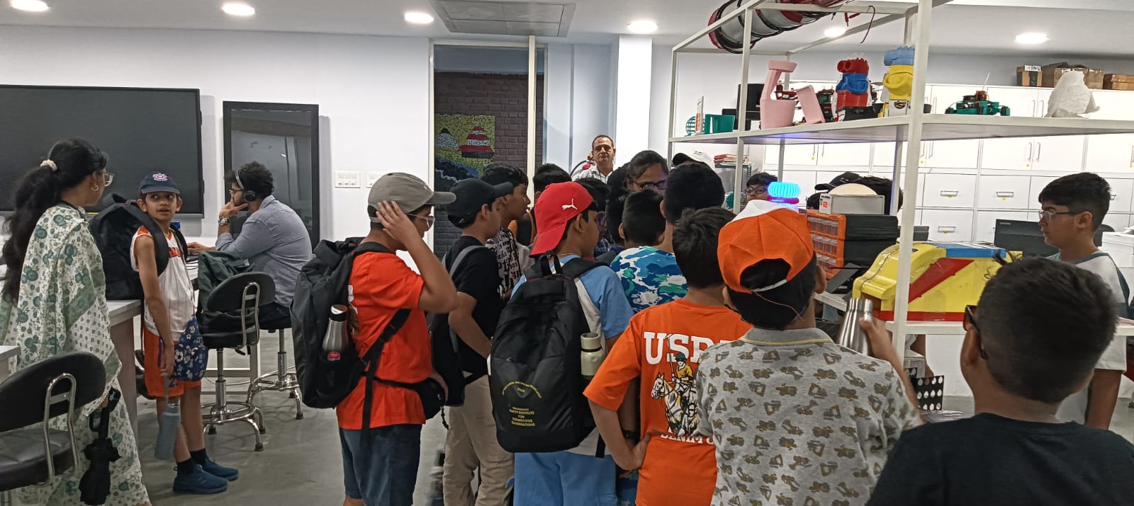 "Amity Pushp Vihar and Amity Gurgaon students visited the AIDC Lab."