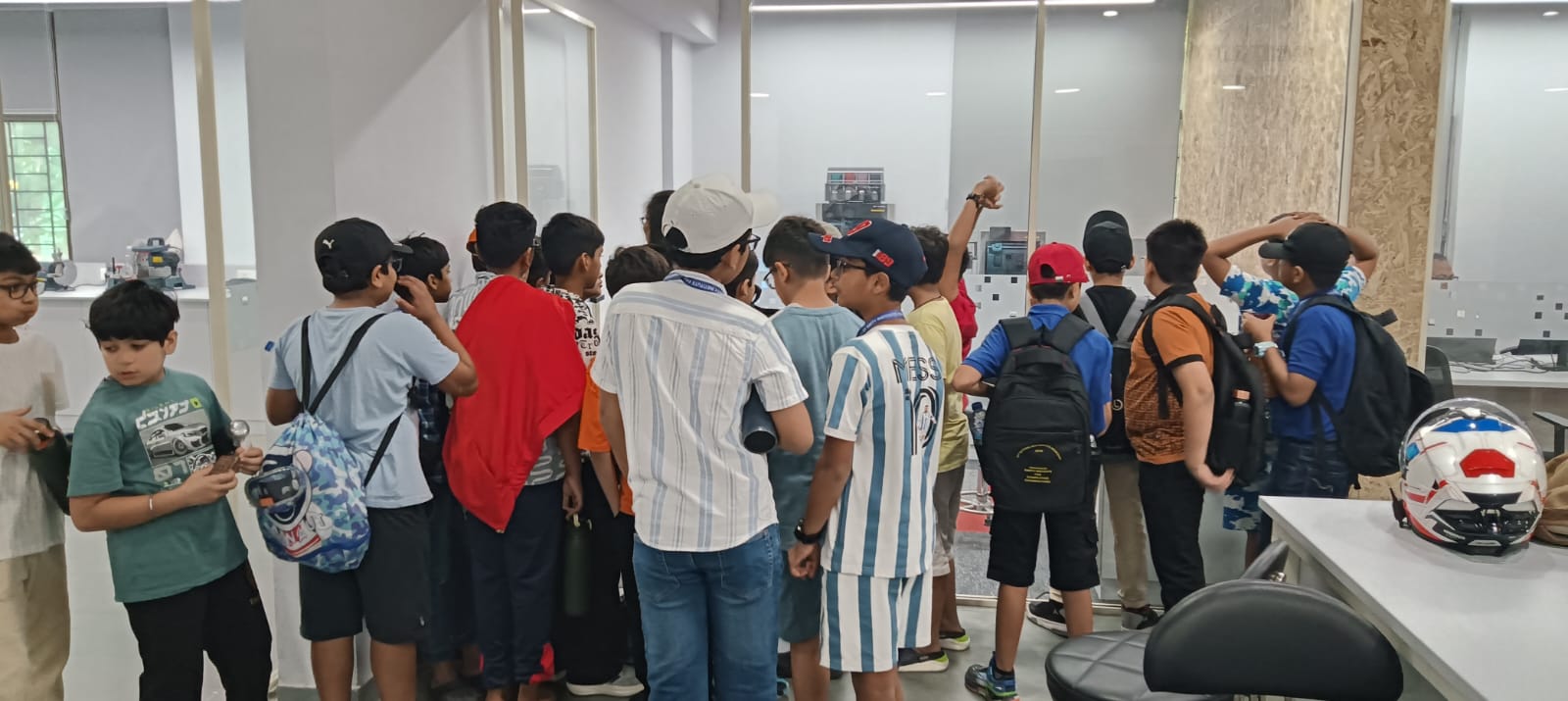 "Amity Pushp Vihar and Amity Gurgaon students visited the AIDC Lab."