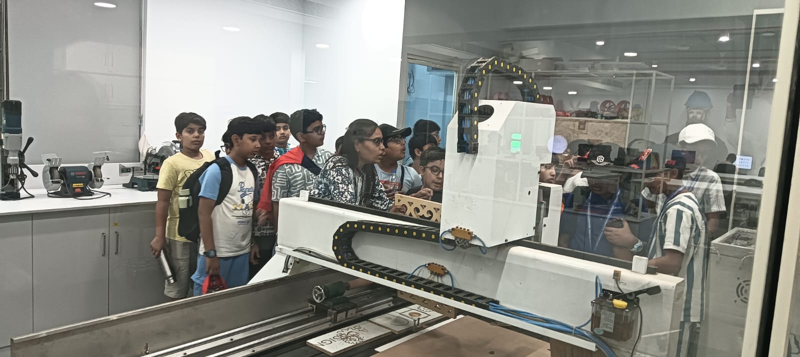 "Amity Pushp Vihar and Amity Gurgaon students visited the AIDC Lab."