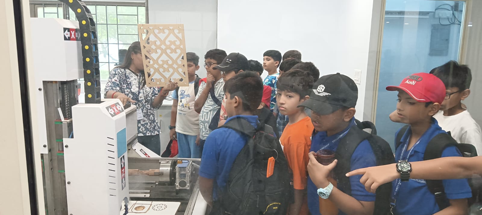 "Amity Pushp Vihar and Amity Gurgaon students visited the AIDC Lab."