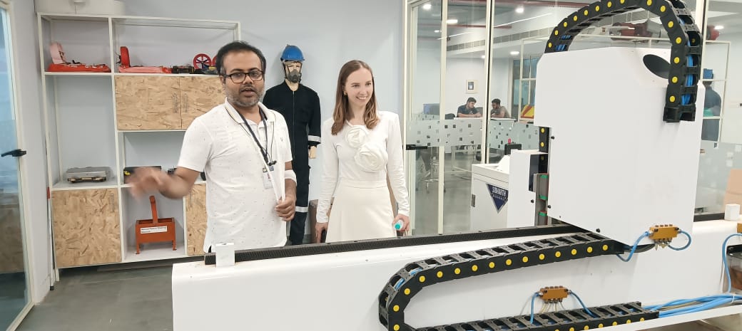 "Ms. Elizaveta Rudenko, Head of the International Promotion Group at MGIMO University, visited the AIDC Lab."