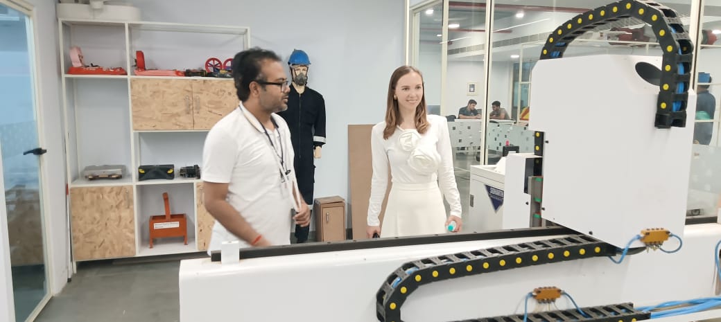 "Ms. Elizaveta Rudenko, Head of the International Promotion Group at MGIMO University, visited the AIDC Lab."