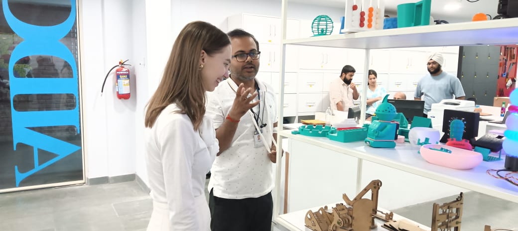 "Ms. Elizaveta Rudenko, Head of the International Promotion Group at MGIMO University, visited the AIDC Lab."